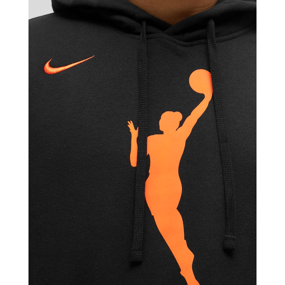 Nike WNBA Fleece Pullover Hoodie Men’s Size XL Black Orange DR9596 010 - Picture 4 of 7